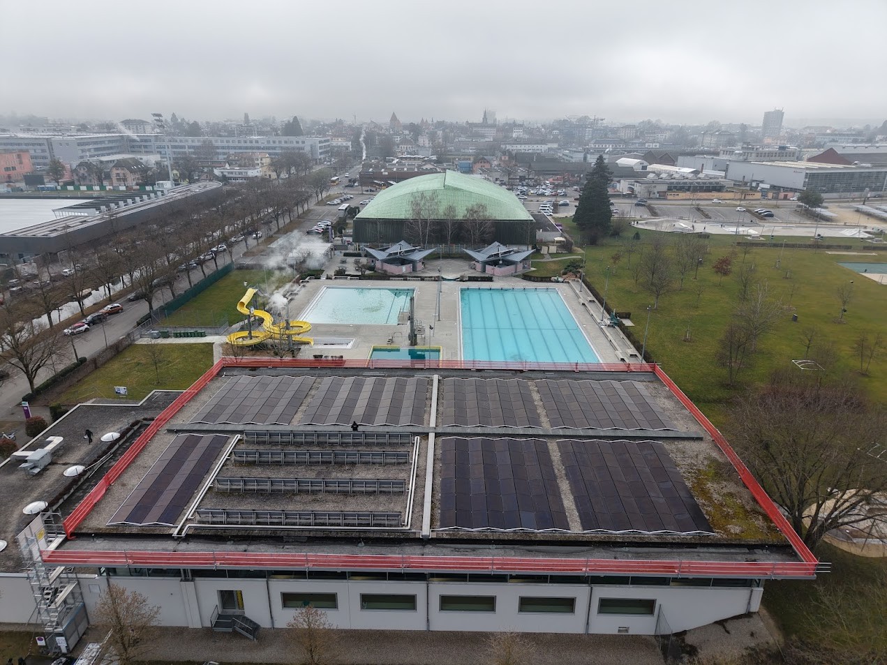 Le complexe sportif yverdonnois se dote d’une installation solaire de grande ampleur.