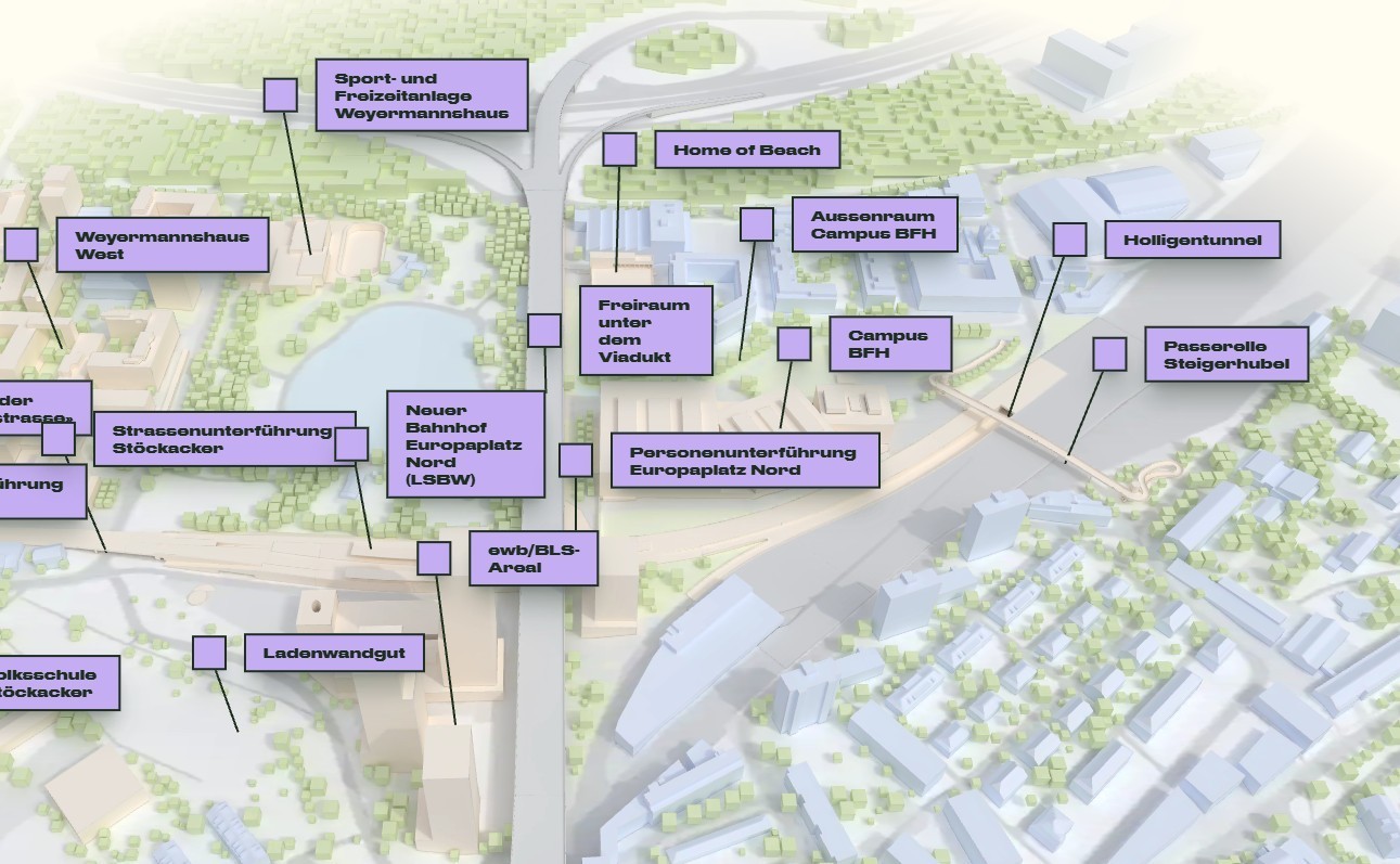 Toute une série de projets de construction sont prévus pour ce nouveau quartier urbain.