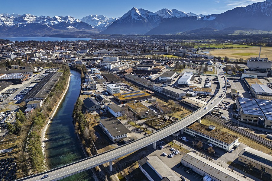 Dans la zone de développement de Thoune Nord, jusqu'à 6 500 nouveaux emplois devraient être créés.