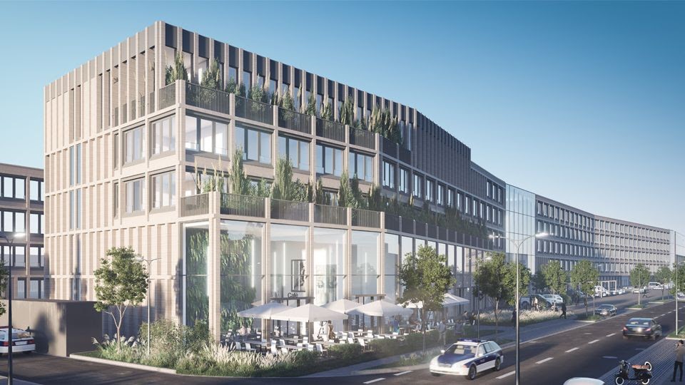 Le bâtiment moderne et durable accueillera plus de 1400 collaborateurs dans le cadre d’un contrat de près de 196 millions de francs .