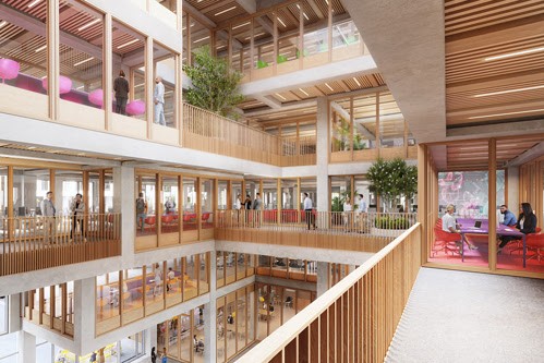 Les Tours Tour & Taxis se veulent une réponse vertueuse aux émissions de CO2 liés aux matériaux.