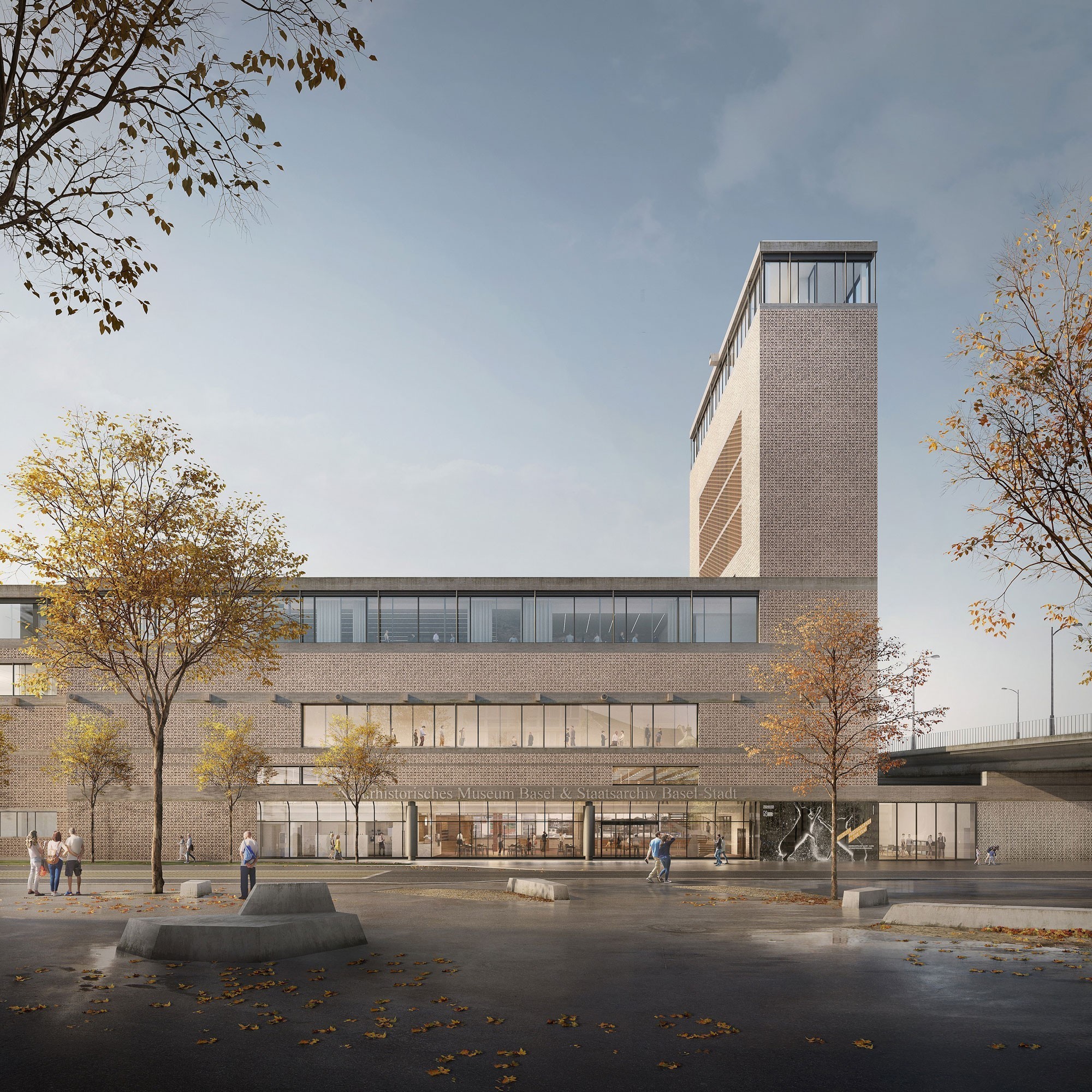 Voici un aperçu du futur bâtiment qui accueillera le Musée d’histoire naturelle et les Archives d’Etat à Bâle.