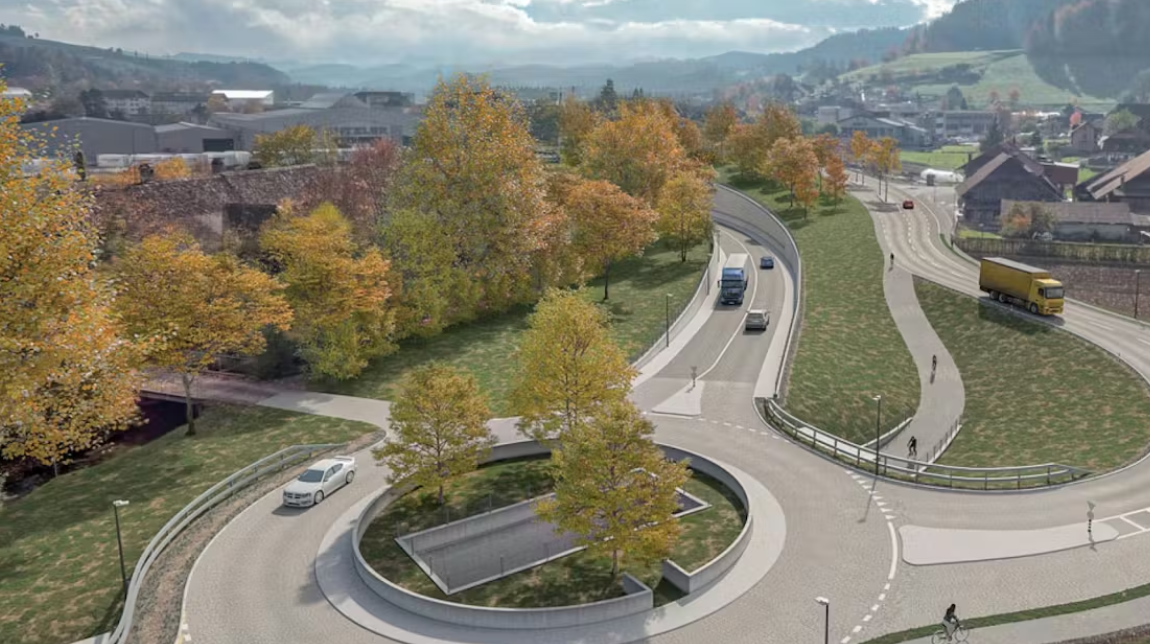 Un nœud routier central du projet « Emmentalwärts », destiné à fluidifier le trafic et améliorer la sécurité dans l’agglomération.