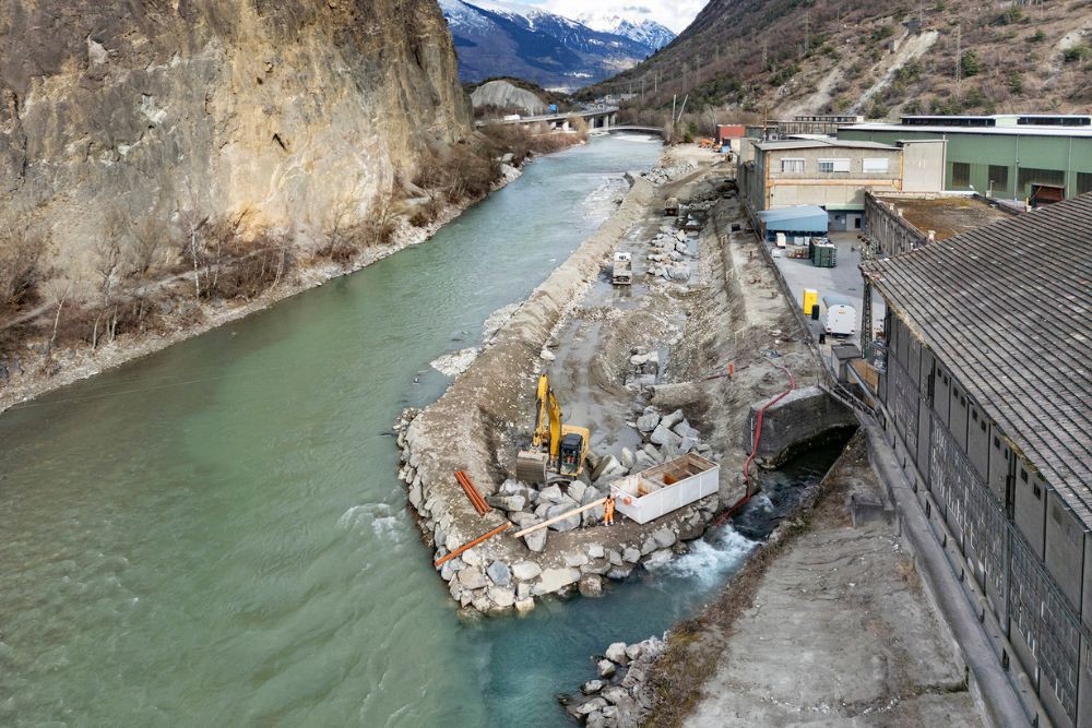 La 3e correction du Rhône mobilise de nouvelles interventions à Sierre–Chippis.