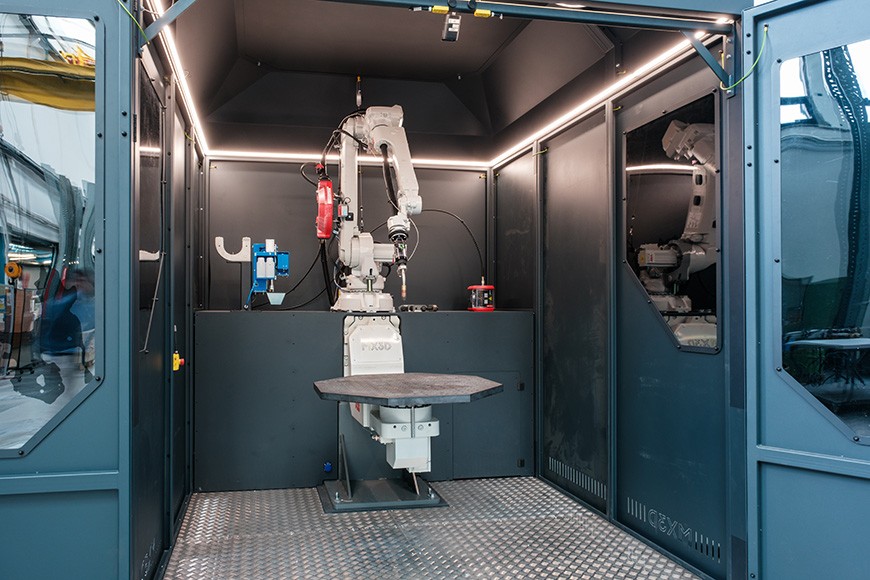 L'usine pilote WAAM à l'Empa.