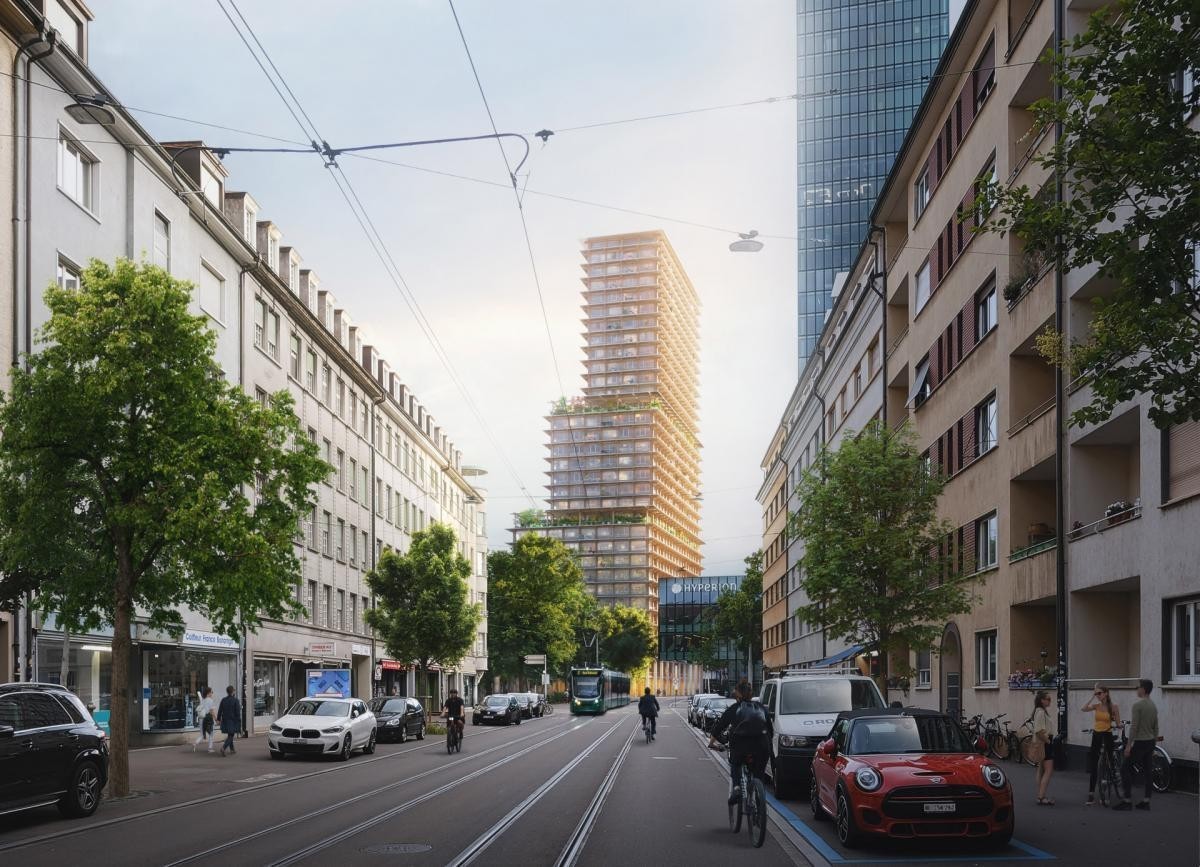 La tour se divise en trois sections. A hauteur des deux niveaux, des terrasses ensoleillées et végétalisées devraient voir le jour.