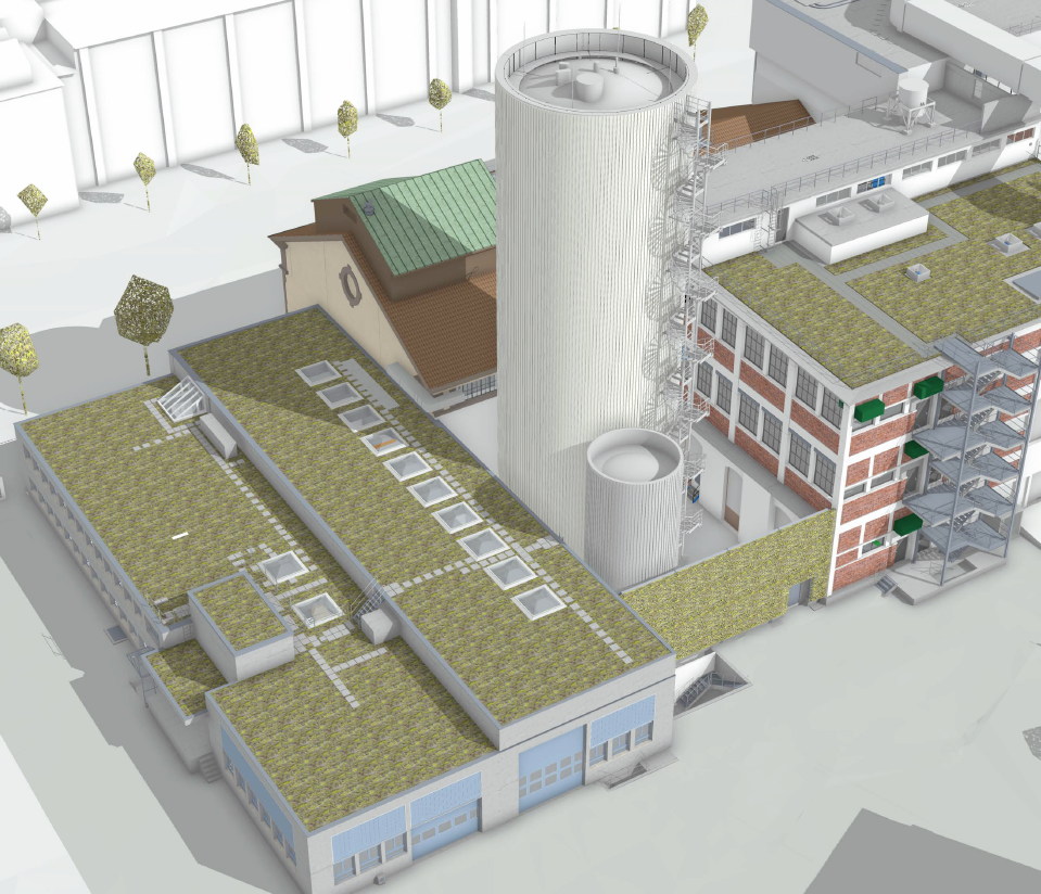 Le futur réservoir de chaleur de Volta constituera un élément clé de la décarbonisation du chauffage urbain bâlois et de l'objectif zéro émission nette du canton de Bâle-Ville.