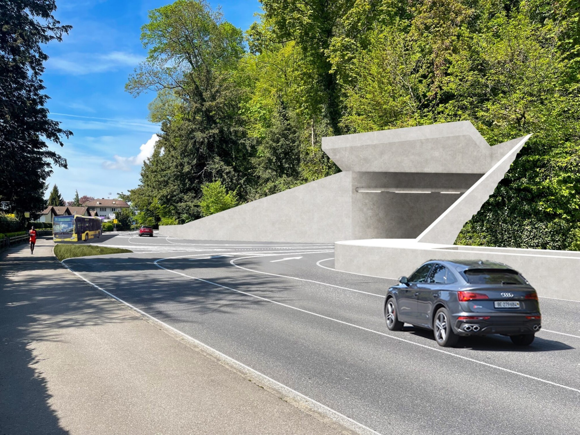 D’ici 2028, le choix entre le tunnel de Hübel et la traversée sud de l’Aar devra être tranché.