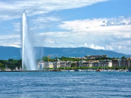 Jet d'eau, Genève, Suisse, lac Léman