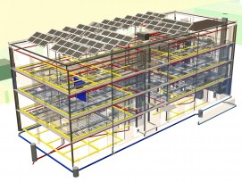 BIM hospitalier Fribourg préfabriqué