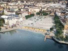 La future place du Marché de Vevey sera largement restituée aux piétons dès 2024.