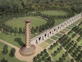 Le site doit accueillir un espace Land'art et une tour imaginée par l'architecte tessinois Mario Botta.