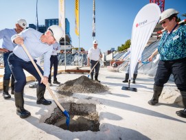 Première pierre du campus <<co-operate>>càràmonie septembre 2021