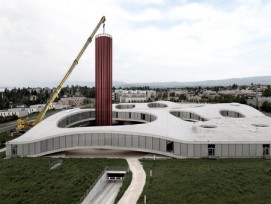 Rohrwerk à l'EPFL: fabrique sonore à la fois pavillon de musique et un instrument que l’on joue.