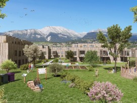 Le nouveau quartier des rives de Bramois à Sion est une oasis de calme et verdure