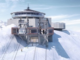 Visualisation de la nouvelle station sur le Schilthorn.