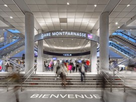 Entrée de la gare de Montparnasse.