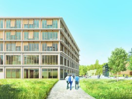 «Charlie», le projet du bureau lausannois Background Architecture a remporté le concours d’architecture pour le nouveau bâtiment des Sciences humaines sur le campus de l’UNIL