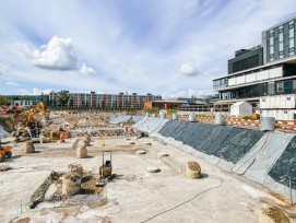 Le campus de recherche d'avenir "co-operate" est en cours de construction à l'Empa à Dübendorf. Il s'agit d'un complexe immobilier dans lequel sont menées des recherches de pointe et qui est lui-même un objet de recherche.