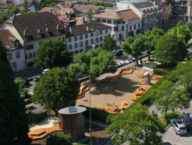 Adapté chaque année afin de tester divers aménagements, en prévision du projet définitif sur le site Perdtemps, cet espace est conçu comme un «laboratoire d’usage». Très fréquenté lors des beaux jours, l’attrait du Square Perdtemps s’est vu confirmé par l