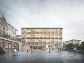 Le projet retenu, celui du bureau Itten & Brechbühl SA à Lausanne avec Boss & Associés Ingénieurs conseils SA à Ecublens, instaure une relation claire entre les constructions existantes et futures