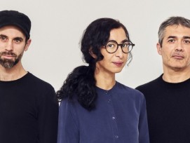 Les occupants du pavillon suisse cette année: Alexandre Babel, Latifa Echakhch et Francesco Stocchi. (de gauche à droite). L'exposition aura lieu à Venise entre avril et novembre 2022.