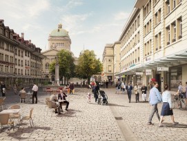 Visualisation: c'est ainsi que se dressera la future Bärenplatz dans la ville de Berne.