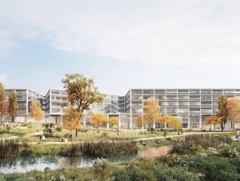 Le nouveau campus bernois réunira sous un même toit les départements Santé, Travail social et Economie, une partie de la Haute école des arts ainsi que les domaines Rectorat et Services. Tous trois sont reliés entre eux par une allée intérieure située au 