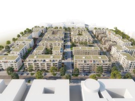 L'équipe de construction d'Implenia planifie et construit le quartier résidentiel de Südcampus avec 538 appartements et une garderie dans la région du grand Francfort.
