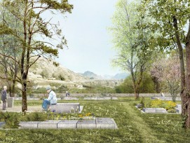 Les travaux d'agrandissement du cimetière de la Platta à Sion débuteront au printemps 2023 pour une mise en exploitation en 2024.