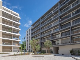 Le nouvel écoquartier Eglantine à Morges se compose de treize bâtiments.