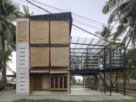 La maison conçue par des architectes de l'EPFZ en Indonésie peut être agrandie jusqu'à trois étages.