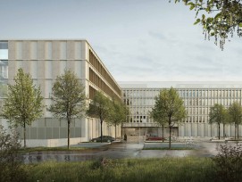Visualisation: le nouveau centre de police de Niederwangen doit permettre de réunir sous un même toit l'ensemble de l'infrastructure de conduite cantonale.