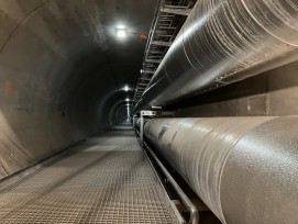 Une des deux nouvelles conduites d'interconnexion de chauffage urbain à Zürich.