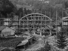 La construction du Pont de Brent