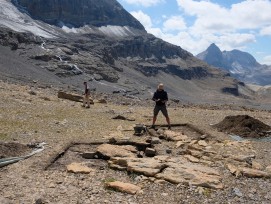 Le site des trouvailles, au pied de l’Ammertenhorn, à la fin de l’été 2022.