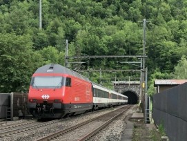 Portail sud du tunnel de base du Hauenstein entre Tecknau (BL) et Trimbach (SO).