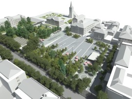 Les contours de cette place emblématique de la capitale valaisanne seront redessinés dans le cadtre du projet de rénovation de la Place de la Planta à Sion.