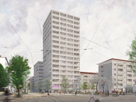 C'est à cela que devaient ressembler les deux tours d'habitation de la Horburgstrasse à Bâle.