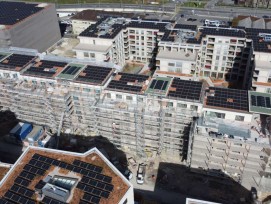 La 100e centrale solaire photovoltaïque se trouve sur un immeuble d’habitation aux Plaines-du-Loup, construit par la Codha.