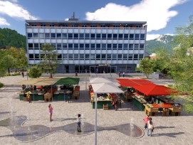 Aigle place du Marché 4