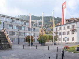 Monthey années 1980 inaugure une nouvelle promenade architecturale.