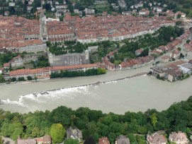 En 2005, de violentes inondations ont submergé le quartier de la Matte à Berne sous plusieurs mètres d'eau.
