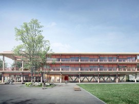 La Ville de Bienne investit dans l’avenir en construisant une nouvelle école dans le quartier dynamique et en plein essor de la Champagne, au centre-ville. Ce bâtiment moderne en bois accueillera 22 classes et offrira un accueil à la journée.