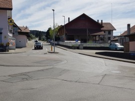 Le carrefour du centre-village d’Ursy, qui fait l’objet de la mise à l’enquête, sera réaménagé.