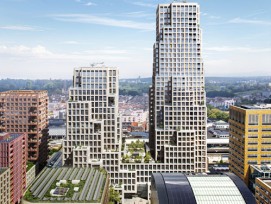 Le complexe de 58'000 m² accueille des bureaux, des logements et des équipements publics.