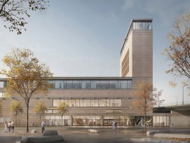 Voici un aperçu du futur bâtiment qui accueillera le Musée d’histoire naturelle et les Archives d’Etat à Bâle.
