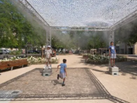 Cinq nouvelles installations distilleront une brume rafraîchissante.