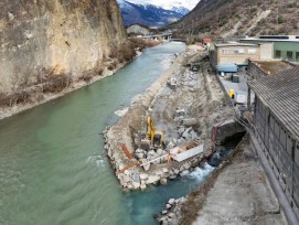 La 3e correction du Rhône mobilise de nouvelles interventions à Sierre–Chippis.