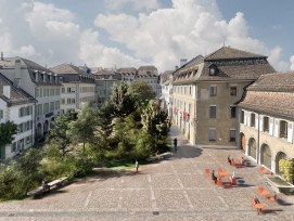 Un des projets présentés dans le cadre de l'exposition « Faire de la place au végétal »: Horizon Château, de Nicolas Ducommun.